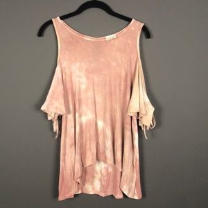 Caution To The Wind l Urban Blush Tie Dye Top